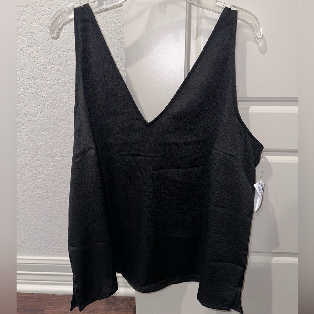 Sleeveless Black Top